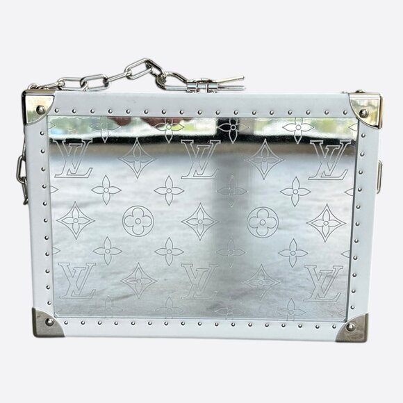 Louis Vuitton White Mirror Monogram Trunk - Picture 4 of 7
